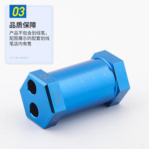 Outil de traçage de lunettes hexagonales H6 avec échelle, gabarit multifonctionnel portable pour le traitement des montures unisexes pour adultes - Product Image 1