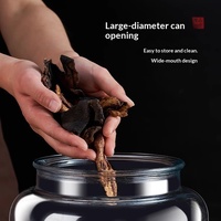 Tarro de Almacenamiento de Cáscara de Mandarina Estilo 2.0-3.0L, Contenedor Sellado de Vidrio Sodocálcico de Grado Alimenticio, Caja para Té, Venta al por Mayor, MOQ Personalizado