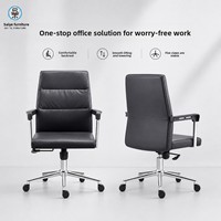 Fauteuil de Direction Ergonomique en Cuir à Dossier Haut, Inclinable, Confortable, Réglable en Hauteur, Pivotant, pour Bureau, Domicile, Ordinateur, Étude et Conférence