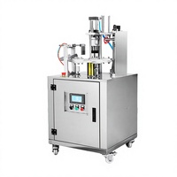 Machine de scellage de boîtes à thé de petite taille à performance stable, moules personnalisés, scelleuse de couvercles en aluminium pour récipients ronds