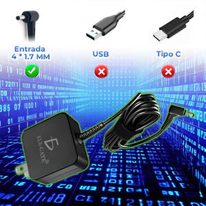 Caricabatterie per laptop Ele-Gate 65W 20V 3.25A 4.0x1.7mm per serie S - Product Image 3