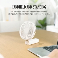Ventilateur Électrique Portable Pliable Personnalisé Puissant en Plastique, Mini Ventilateur de Poche à Batterie