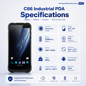 Chainway C66 RFID PDA de mano resistente Android 11,0/13,0 Terminal de mano con escáner de código de barras <span class=keywords><strong>Zebra</strong></span> SE4710 1D/2D - Product Image 4