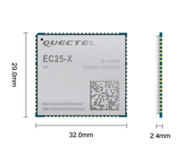 Module Quectel EC25AUFA-512-STD pour l'Amérique latine et l'Australie, bandes B2 B40, certifié Telstra, DFOTA, VoLTE en option, prise en charge double SIM