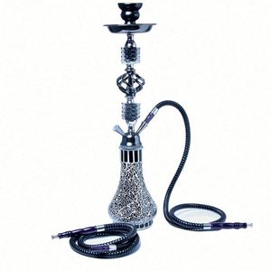 Chicha en verre artisanale de luxe arabe, finition miroir, design double tube, écologique, taille personnalisable, multicolore - Product Image 5