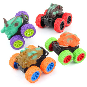 Dinosaurio <span class=keywords><strong>Stunt</strong></span> Car Toy <span class=keywords><strong>Dino</strong></span> Toy Set 4PCs 4WD Pull Back Friction Car para niños Animal Toy Car <span class=keywords><strong>Stunt</strong></span> - Product Image 3