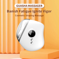 Masajeador Facial Gua Sha OEM con Compresa Cálida, Vibración, Pantalla Digital, Recargable, Equipo Portátil de Cuidado de Belleza