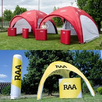 Tente publicitaire gonflable en forme d'araignée à quatre pattes avec dôme imprimé, vente en gros d'usine, fabriquée en Chine, modèle 4823