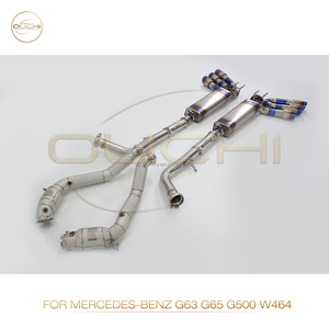 Système d'échappement en alliage de titane Ouchi Catback Downpipe pour Mercedes Benz 2018-2020 G500 G63 G65 W464 4.4T avec soupape de silencieux <span class=keywords><strong>Exha</strong></span> - Product Image 5