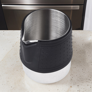 350ml 600ml Stainless Steel Eco-Friendly Durable Espresso Innovative Crocodile Cylinder Handleless milk frothing Pitcher - Product Image 5