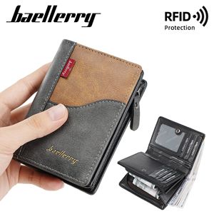 กระเป๋าสตางค์ผู้ชายเบเลลเลอร์รี่ช่องใส่การ์ดหลายช่อง ป้องกัน RFID มีสไตล์ย้อนยุค ใช้ได้ทุกวัน - Product Image 3