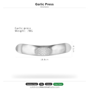 Modern Multifunction Stainless Steel <strong>Ginger</strong> &amp; Garlic Press Manual Kitchen Tool-Everyday Eco-Friendly Vegetable <strong>Chopper</strong> - Product Image 2