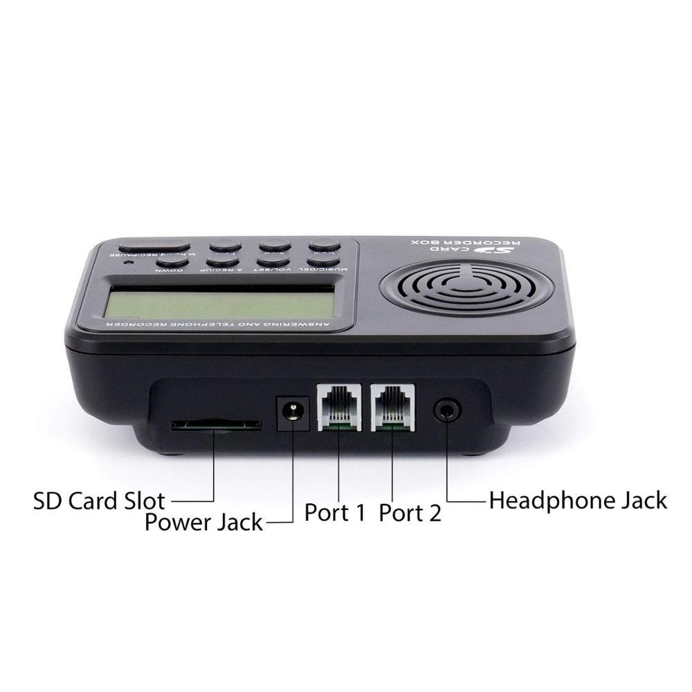 Enregistreur Appels Téléphoniques Fixe - 32 Go Mémoire, RJ11, Enregistrement En Boucle - Pour Bureau Et Maison