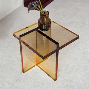 Tavolo da caffè in acrilico Design semplice da salotto in acrilico di lusso di lusso per la casa moderna - Product Image 4