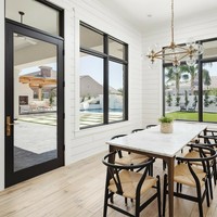 Puertas y Ventanas de Aleación de Aluminio de Ingeniería CBMmart, Personalizadas al por Mayor para Supermercados, Exteriores, Antirrobo, Resistentes a la Presión, Minimalistas