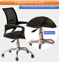 Chaise de bureau ergonomique pivotante en maille, réglable en hauteur, vente en gros d'usine, best-seller
