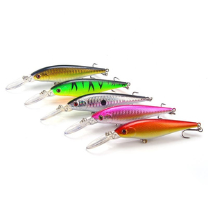 Leurres de pêche 9,5g/110mm Long Tongue Plate FLOATING MINNOW Hardbait Leurres artificiels Vente en gros - Product Image 4
