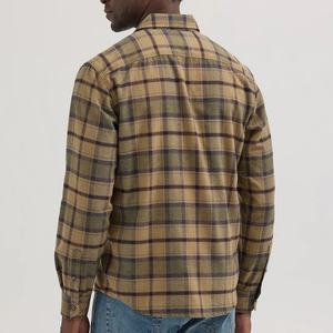 Chemises en flanelle brossée imprimée style vintage, coupe ample, neutres, pour l'extérieur, grandes tailles, légères, surchemises, ODM - Product Image 5