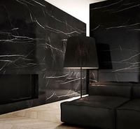 Nouvelle conception moderne Panneau mural intérieur léger à haute brillance Imperméable UV PVC Feuilles de marbre Décoration intérieure Décoration d'hôtel
