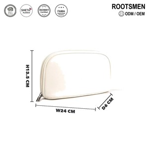Bolsa de Cosméticos de Piel Sintética de Lujo con Cierre para Mujer, Tamaño y Color Personalizables, Logotipo Personalizado, Accesorios de Maquillaje OEM/ODM - Product Image 1