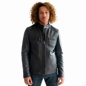 2024 Motorcycle Driver Jacket Leather Jackets High Quality Men Motorcycle Jacket