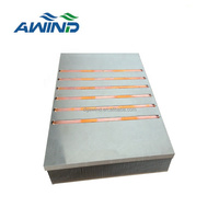 Dissipateurs thermiques longs haute puissance 1000w de haute technologie avec ventilateur de refroidisseur d'air Cpu éclairé par caloduc à ailettes en aluminium