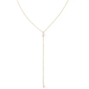 Collar <span class=keywords><strong>de</strong></span> Moda EManco en Color Dorado para Mujer, con Cuentas <span class=keywords><strong>de</strong></span> Perlas <span class=keywords><strong>de</strong></span> Imitación, Colgante, <span class=keywords><strong>Regalos</strong></span> <span class=keywords><strong>de</strong></span> Boda, Joyería <span class=keywords><strong>de</strong></span> Acero Inoxidable - Product Image 6