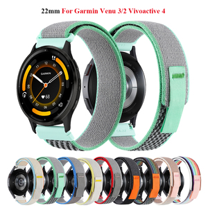 Correa de nailon de 22 mm para reloj, compatible con <span class=keywords><strong>Amazfit</strong></span> <span class=keywords><strong>GTR</strong></span> 2/3/3 Pro. Se fija de forma segura al reloj, adecuada tanto para hombres como para mujeres. - Product Image 2