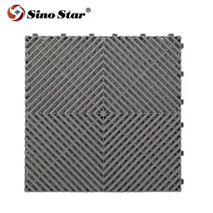 China factory wholesale plastic pp interlocking garage floor tiles grate cover