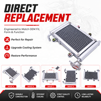 Radiateur de refroidissement à eau pour Bashan 200CC 250CC BS200 BS200S-7 UTV ATV Quad Buggy Accessoires Moteur