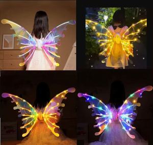 Alas de Mariposa Eléctricas con Luces LED y Música, Adorno de Alas de Ángel para Niños, Disfraz, Halloween, Navidad, Decoración para Fiestas - Product Image 4