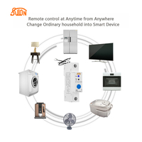 Commutateur WiFi avec moniteur d'alimentation Télécommande vocale Alexa echo google par eWelink pour Smart Home Protection contre les surtensions et les surcharges
