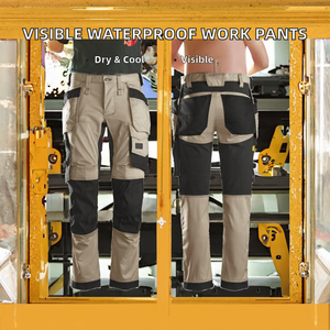 AERO เทปนิรภัย antsi Class 2 EN ISO 20471 Class 1, เทปสะท้อนแสงระบายอากาศได้ดีกันน้ำโพลีเอสเตอร์สีดำ - Product Image 2