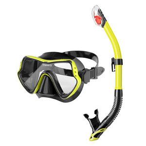 Masque de plongée et ensemble de tuba avec lentille transparente et sangle réglable pour la natation et la plongée - Product Image 5