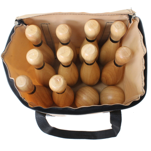 <span class=keywords><strong>Jeu</strong></span> <span class=keywords><strong>de</strong></span> bowling en bois <span class=keywords><strong>jeu</strong></span> <span class=keywords><strong>de</strong></span> pelouse en plein air classique pour la famille est livré avec 10 broches deux balles en bois et sac <span class=keywords><strong>de</strong></span> transport - Product Image 3