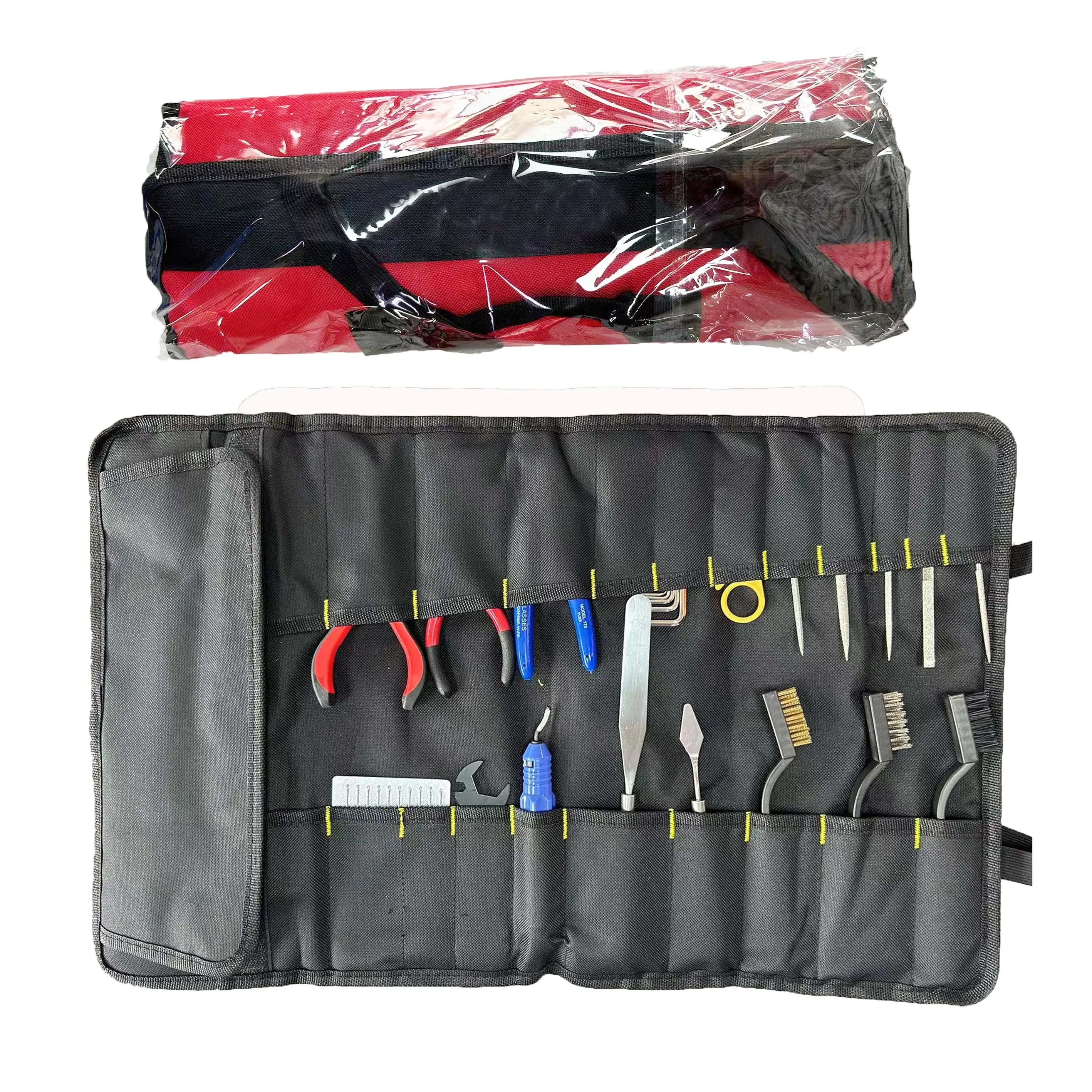 18 Pieces 3D Printer Tool Kit Includes Debur and Cleaning and Removal Tool with Storage Bag for 3D Printers and other Machines