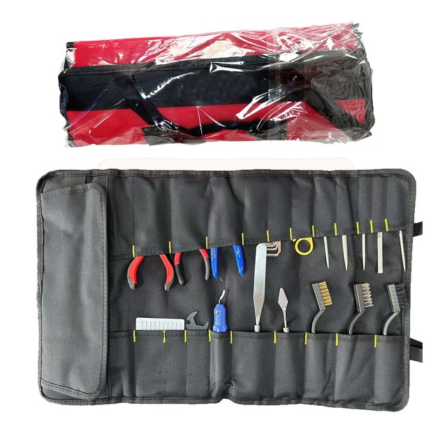 18 Pieces 3D Printer Tool Kit Includes Debur and Cleaning and Removal Tool with Storage Bag for 3D Printers and Other Machines