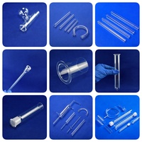 Tube en silice fondue de forme spéciale sur mesure JGS2 HaiChuan, quartz SiO2 haute pureté, température maximale 1250°C, résistant à la corrosion, pour semi-conducteurs