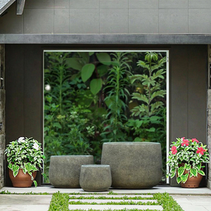 Pots à fleurs en argile fibre multicolores les plus vendus, écologiques, pour jardin extérieur, avec trou de drainage, style argile violette - Product Image 5