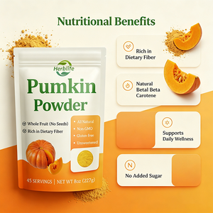Polvo de Calabaza de Marca Privada OEM ODM, 227 g, Totalmente Natural, Sin Transgénicos, Sin Gluten, Alto en Fibra, Apoyo a la Salud Digestiva, 45 Porciones - Product Image 3