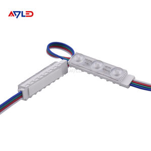 Module LED couleur pleine, étanche pour extérieur, RGB, 3 lentilles, 2835 LED, SMD 0.72W, 12V, pour enseignes LED, boîte à lumière publicitaire - Product Image 2