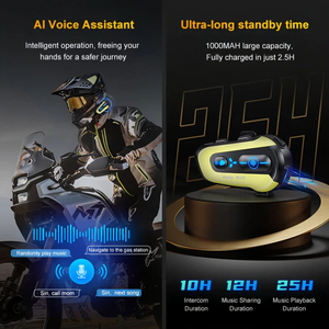 Nuevos Auriculares N3X, Casco, Altavoz de Alta Calidad, Walkie Talkie para Motociclistas con Cancelación de Ruido Dual - Product Image 4
