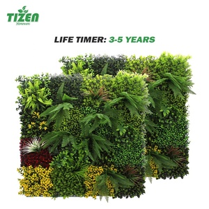 Mur végétal artificiel de haute qualité Tizen, vert, pour extérieur, décoration en mousse verte, mur végétal artificiel - Product Image 3