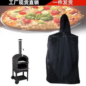 Housse de protection pour barbecue extérieur 165x65x45cm, imperméable, anti-poussière, en tissu Oxford noir, avec cordon de serrage, protection pour four à pizza - Product Image 5