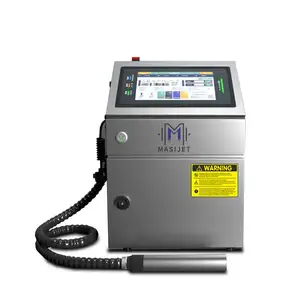2024 Cij工業用インクジェット印刷機プレートボトル印刷用の耐久性のあるデジタルプリンター小売業界で信頼性の高いPLcコア