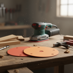 Disque de ponçage 15 trous, grain 1000, avec support en film, pour ponceuse orbitale - Product Image 3