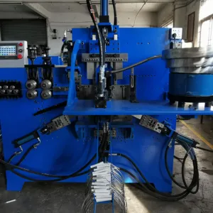 Machine de fabrication automatique de poignée de seau CNC Machine de pliage de fil d'acier métallique formant la machine