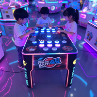 Machine de jeu d'arcade à monnayeur pour 2 joueurs, jeu de réaction à boutons, course de réflexes, divertissement d'intérieur