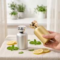 Ensemble de flacons de parfum de luxe vides, design élégant, avec bouchon doré, prix de gros OEM ODM, emballage personnalisé