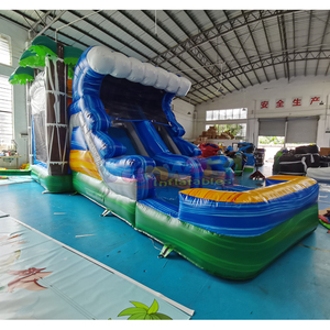 Castillo Inflable Comercial Tropical Wave con Tobogán, Brincolín Inflable para Niños - Product Image 4